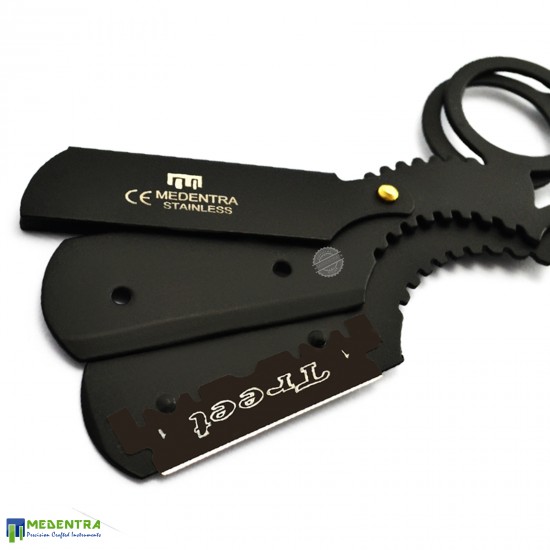 Barber Straight Shaving Razor (Finger Ring Style) Barber Straight Shaving Razor (Finger Ring Style)