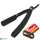 Black Barber Straight Shaving Razor (Silver Screw) Black Barber Straight Shaving Razor (Silver Screw)