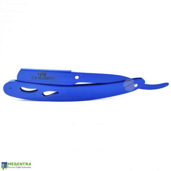Blue Barber Straight Shaving Razor (Cut-Out) Blue Barber Straight Shaving Razor (Cut-Out)