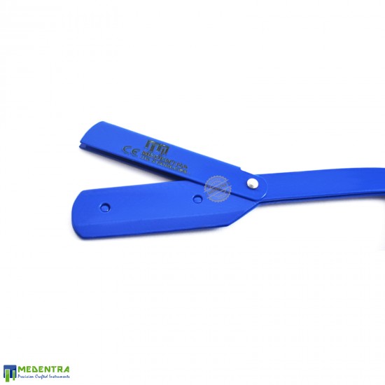 Blue Barber Straight Shaving Razor (Cut-Out) Blue Barber Straight Shaving Razor (Cut-Out)