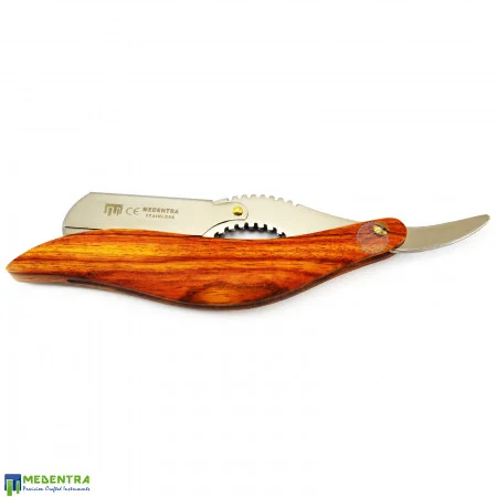 Wooden Barber Shaving Razor (Double Curved)