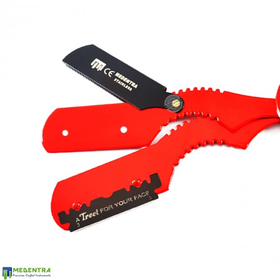 Red Barber Hair Shaving Razor (Wing Style) Red Barber Hair Shaving Razor (Wing Style)