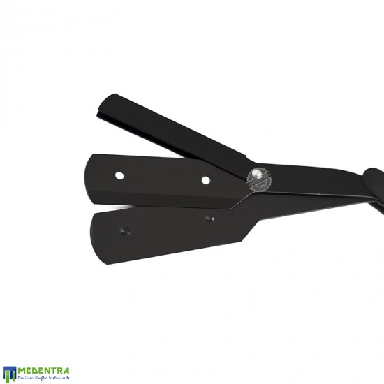 Black Barber Straight Shaving Razor (Silver Screw) Black Barber Straight Shaving Razor (Silver Screw)