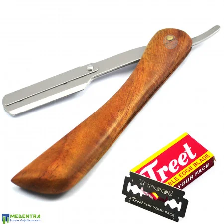 Wooden Barber Shaving Razor (L-Shape Handle)