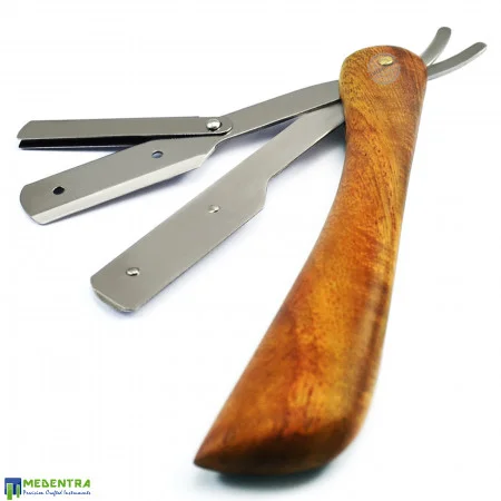 Wooden Barber Shaving Razor (L-Shape Handle)