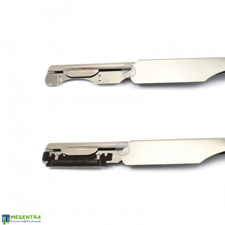 Solid Wood Barber Hair Shaving Razor 