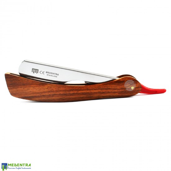 Solid Wood Barber Hair Shaving Razor 