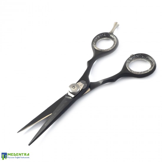 Black Barber Scissors Set 4.5", 5.0", 5.5", 6.0"