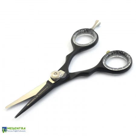 Black Barber Scissors Set 4.5", 5.0", 5.5", 6.0"