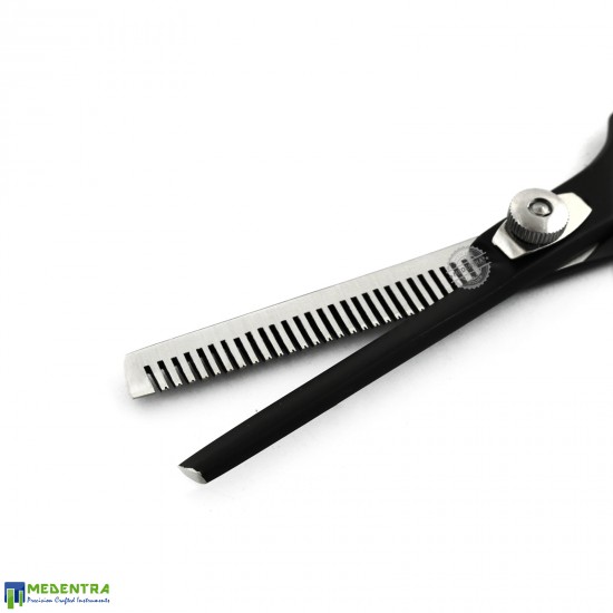 Black Barber Single Thinning Scissors 6.0" 