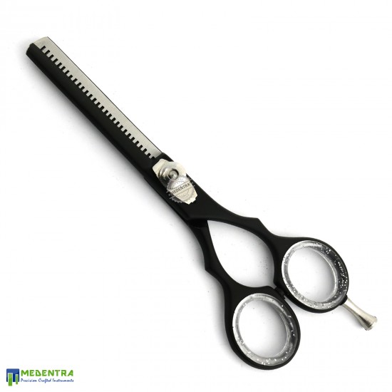 Black Barber Single Thinning Scissors 6.0" 
