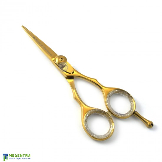 Gold Barber Hairdressing Scissors 4.5" 