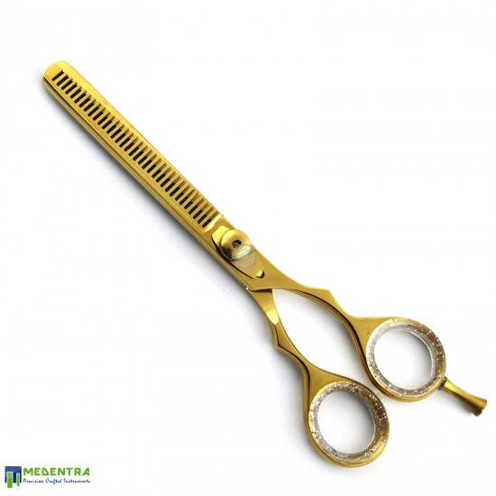 Gold Barber Double Thinning Scissors 6.0" 