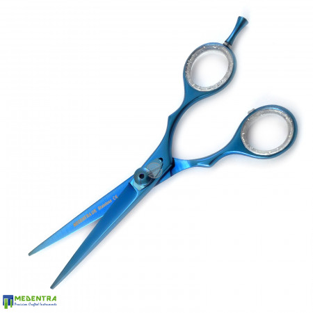 Blue Barber Hairdressing Scissors 6.0" 