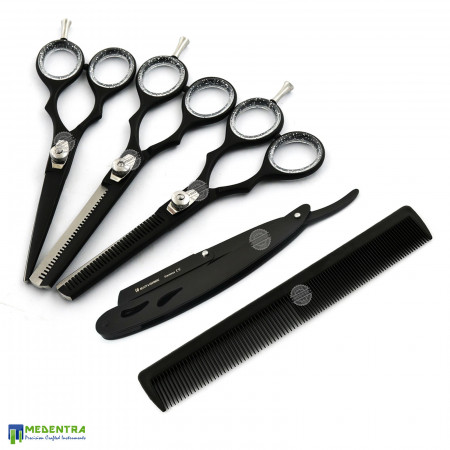 Professional Black Hair Cutting Kit 