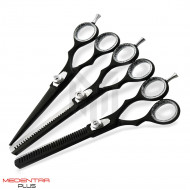 Black Barber Hairdressing Scissors Set Black Barber Hairdressing Scissors Set