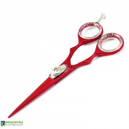 Red Hairdressing Scissors 6.0" 