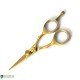 Gold Barber Hairdressing Scissors 4.5" 