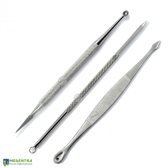 3Pcs Comedone Extractors #4-5-6 Set 3Pcs Comedone Extractors #4-5-6 Set
