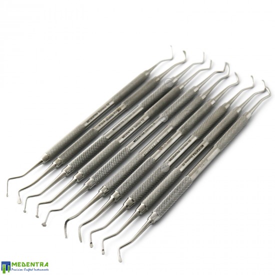 Dental Spoon Excavators Set Of 10