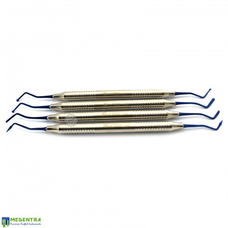 Dental Composite Instruments Titanium Coated Set Of 4 Dental Composite Instruments Titanium Coated Set Of 4