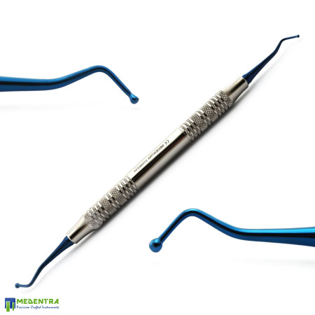 Dental Composite Filling Instruments Titanium Blue Set Of 7 