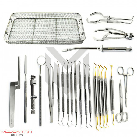 Dental Operative Instruments Tray Setup