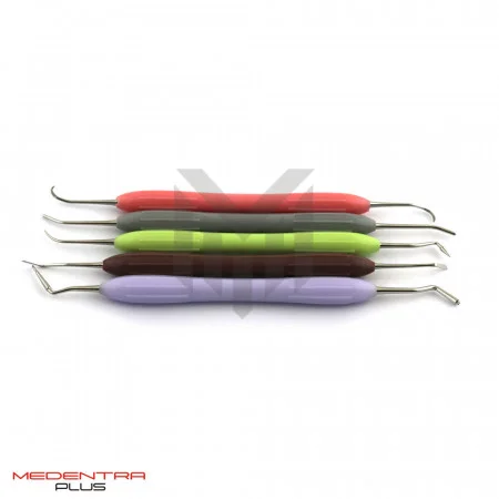 Set Of 5 LM Arte Composite Instruments Silicone Handle With Cassette Set Of 5 LM Arte Composite Instruments Silicone Handle With Cassette