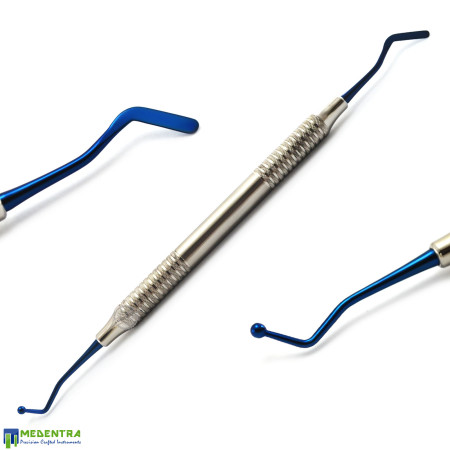 Dental Flat Plastic Filling Tools Titanium Coated  Dental Flat Plastic Filling Tools Titanium Coated