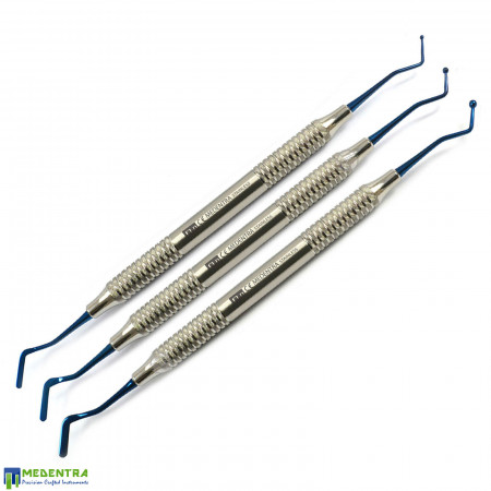 Dental Flat Plastic Filling Tools Titanium Coated  Dental Flat Plastic Filling Tools Titanium Coated