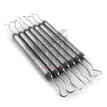 7Pcs  Universal Periodontal Curettes Scaler (Everedge Handle)