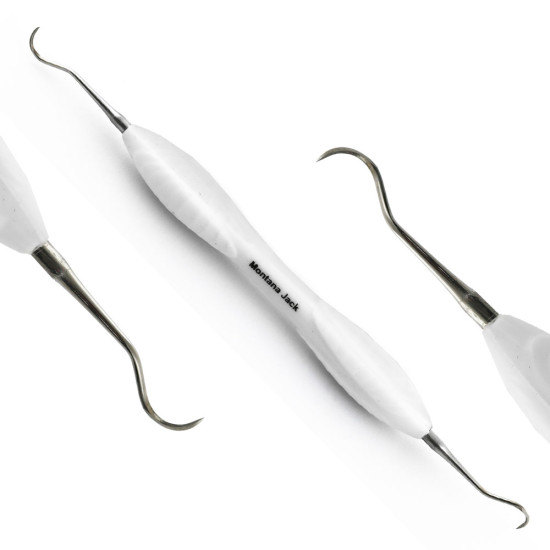 7Pcs Periodontal Curettes Scaler (White Silicone Handle)