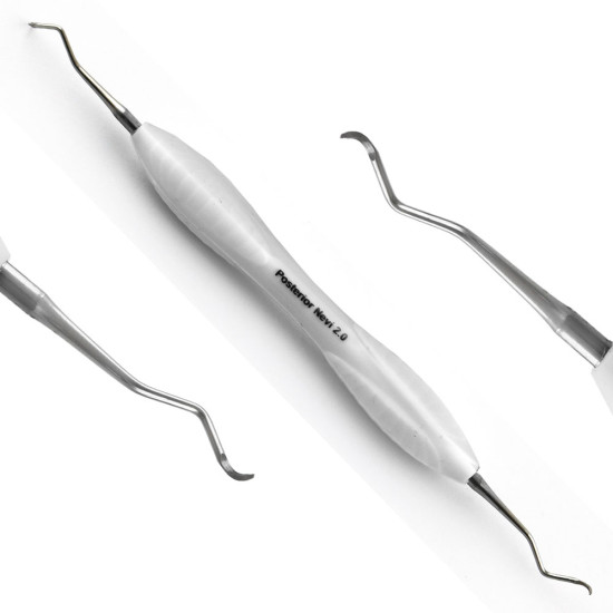 7Pcs Periodontal Curettes Scaler (White Silicone Handle)