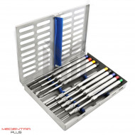 Implant Osteotomes Spreader Chisel Set Cassette Implant Osteotomes Spreader Chisel Set Cassette