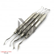 4Pcs Dental Microsurgical Sinus Lift Curettes Elevators Set