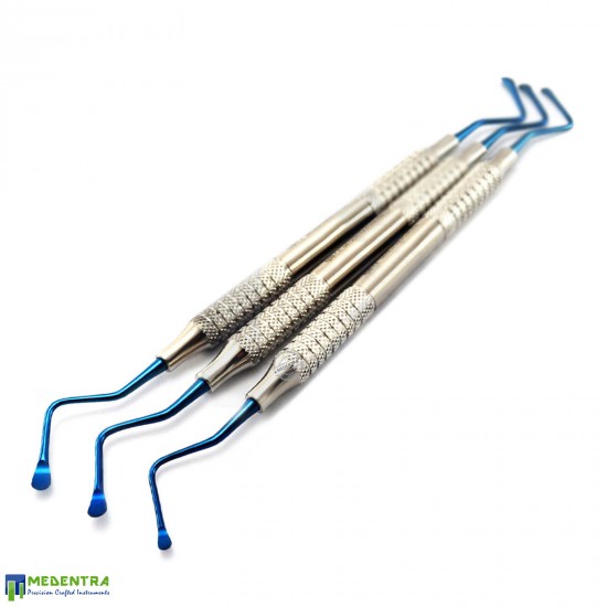 Dental Lucas Bone Curettes Titanium Coated Dental Lucas Bone Curettes Titanium Coated