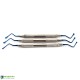 Dental Lucas Bone Curettes Titanium Coated Dental Lucas Bone Curettes Titanium Coated