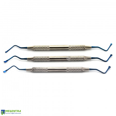 Dental Lucas Bone Curettes Titanium Coated