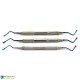 Dental Lucas Bone Curettes Titanium Coated Dental Lucas Bone Curettes Titanium Coated