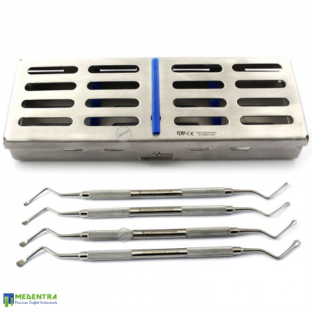 Dental Lucas Bone Curettes With Cassette 