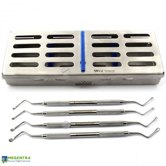 Dental Lucas Bone Curettes With Cassette 