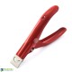 Acrylic Fake Nail Clipper Red  Acrylic Fake Nail Clipper Red