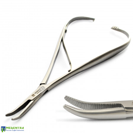 Dental Mathieu Needle Holder Smaha Curved 