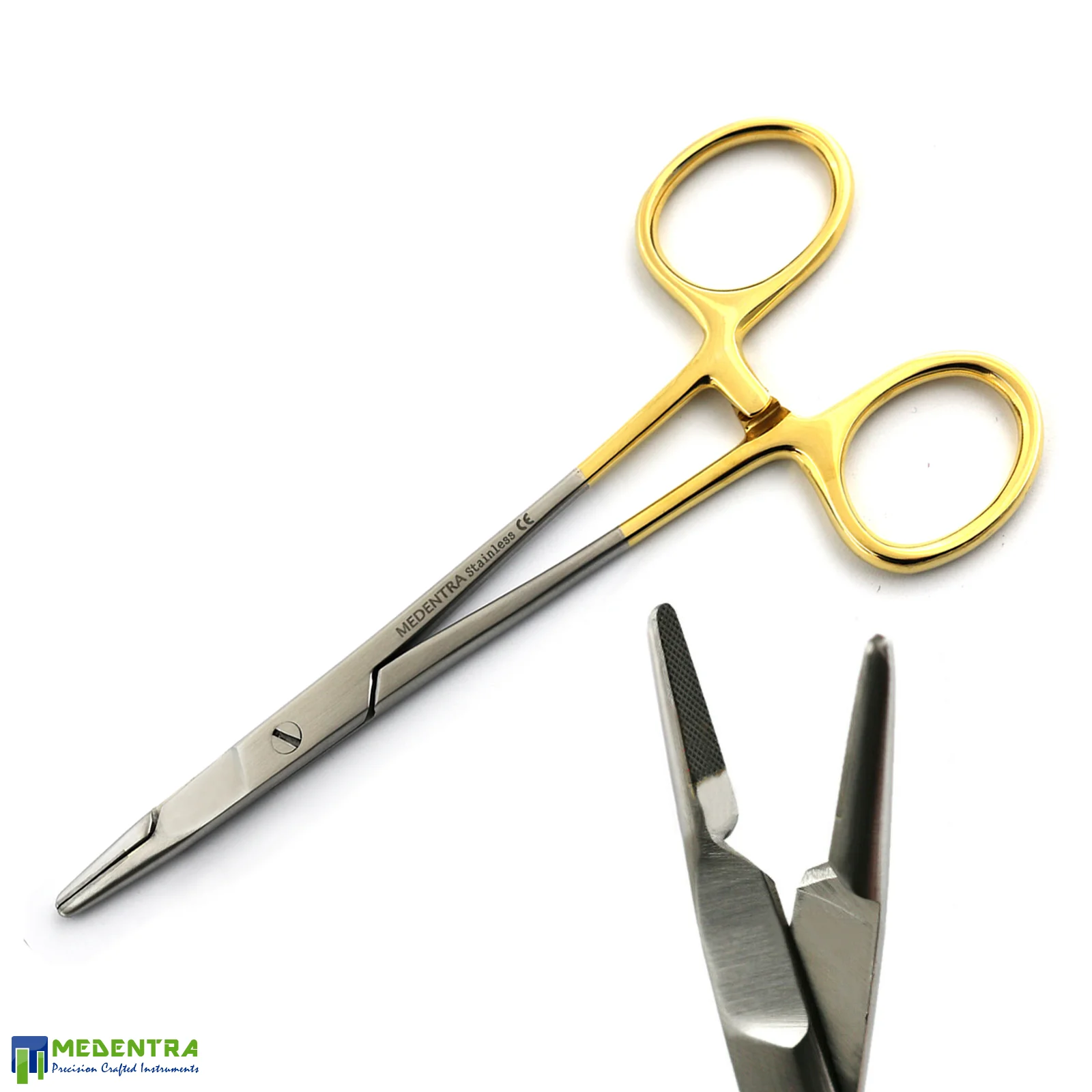 Porta Aghi Olsen-Hegar TC 14 Cm Con Forbici Integrate &ndash; Strumento Chirurgico Multiuso In Acciaio Inox
