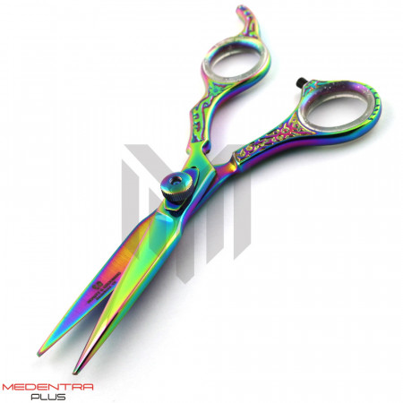 Multicolor Hair Cutting Scissors 6'' Floral Pattern  Multicolor Hair Cutting Scissors 6'' Floral Pattern