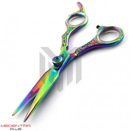 Multicolor Hair Cutting Scissors 6'' Floral Pattern Multicolor Hair Cutting Scissors 6'' Floral Pattern