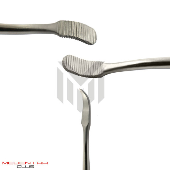 Dental Band Pusher Round Serrated Curved Dental Band Pusher Round Serrated Curved