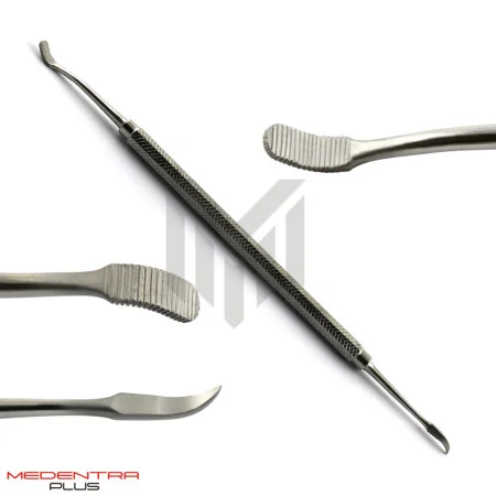 Dental Band Pusher Round Serrated Curved 