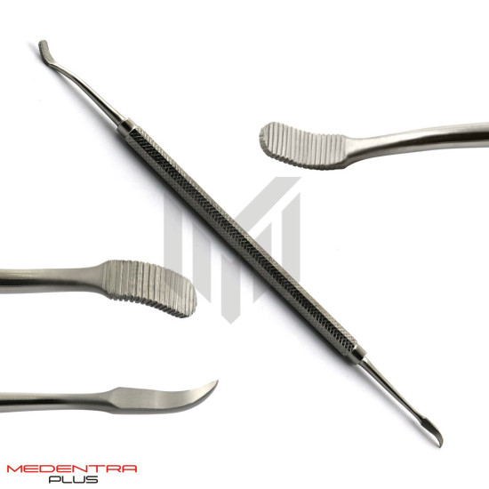 Dental Band Pusher Round Serrated Curved Dental Band Pusher Round Serrated Curved