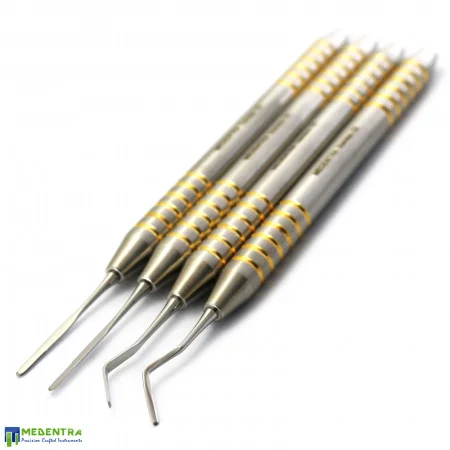 Periotome Scaler Straight Curved Set Of 4